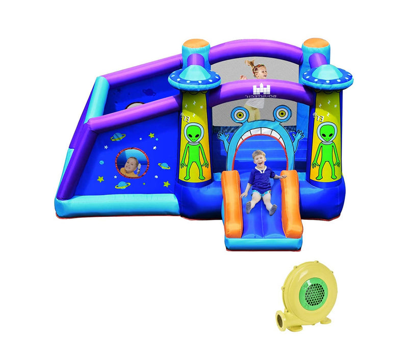 Inflatable Alien Style Kids Bouncy Castle with 480W Air Blower