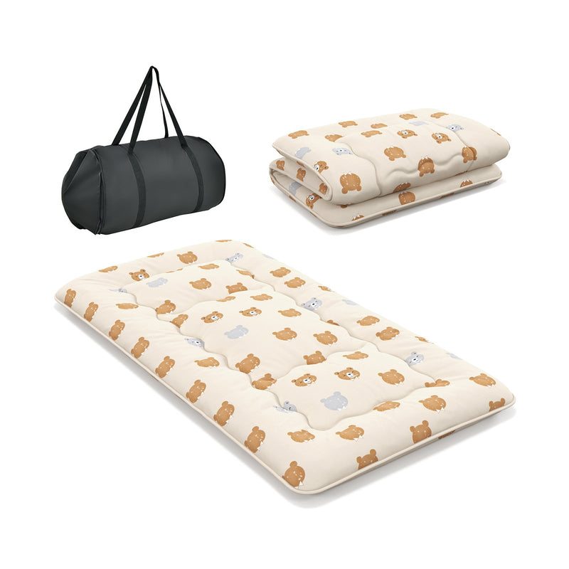 *Futon Mattress with Washable Cover and Carry Bag - Multicolor - Twin Size