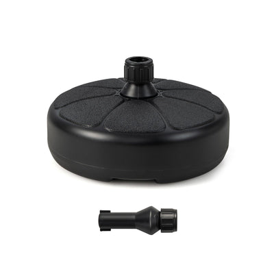 27 lbs Fillable Round Umbrella Base Stand for Yard Garden Poolside
