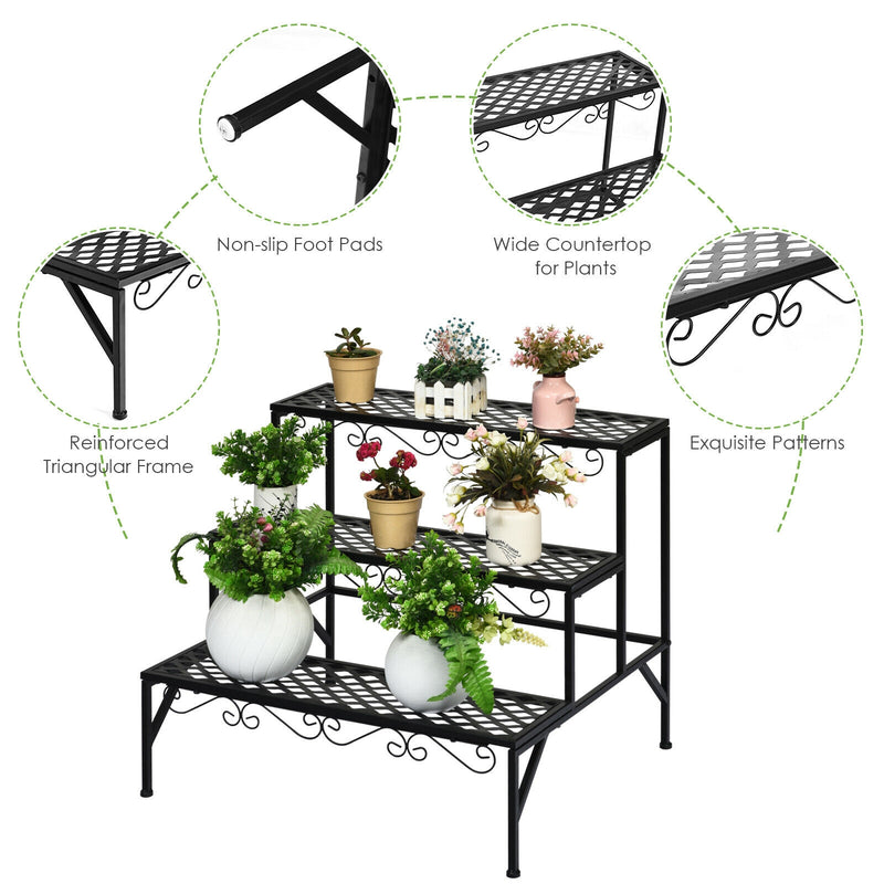*3 Tiers Metal Decorative Plant Stand