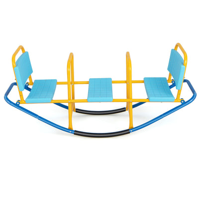 *Outdoor Kids Seesaw Swivel Teeter for 3 to 8 Years Old - Blue