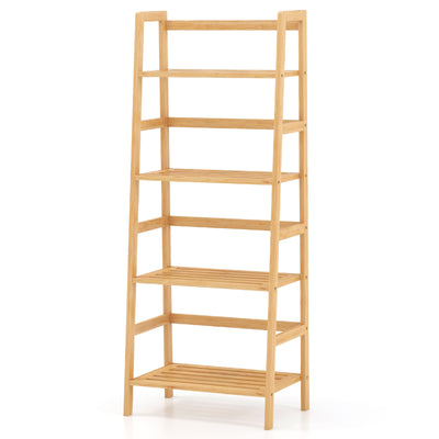 47.5 Inch 4-Tier Multifunctional Bamboo Bookcase Storage Stand Rack