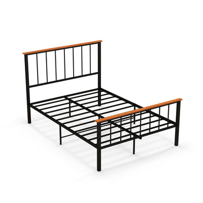 Full/Queen Bed Frame with Headboard and Footboard-Full Size