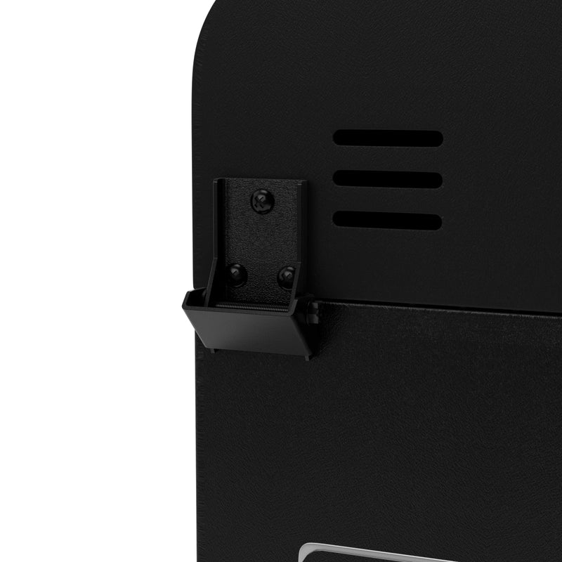 Outdoor Portable Tabletop Pellet Grill and Smoker with Digital Control System for BBQ-Black