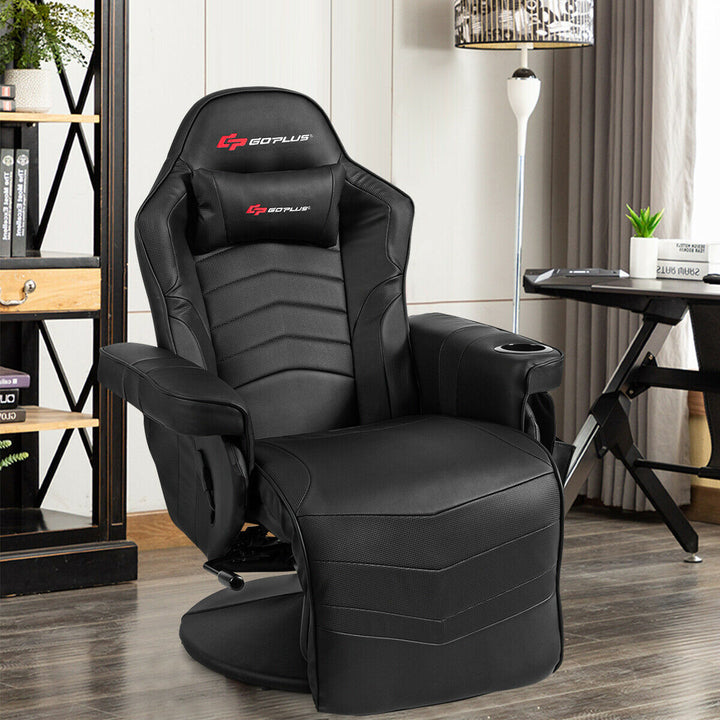 Ergonomic High Back Massage Gaming Chair Gaming Recliner with Pillow