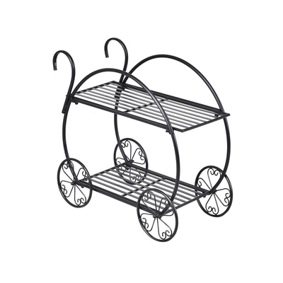 *Heavy Duty Metal Flower Cart Plant Stand
