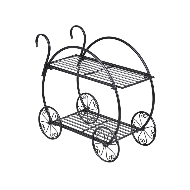 *Heavy Duty Metal Flower Cart Plant Stand