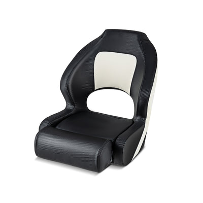 *Captain Bucket Seat with Waterproof PVC Leather for Sightseeing Boat - Black