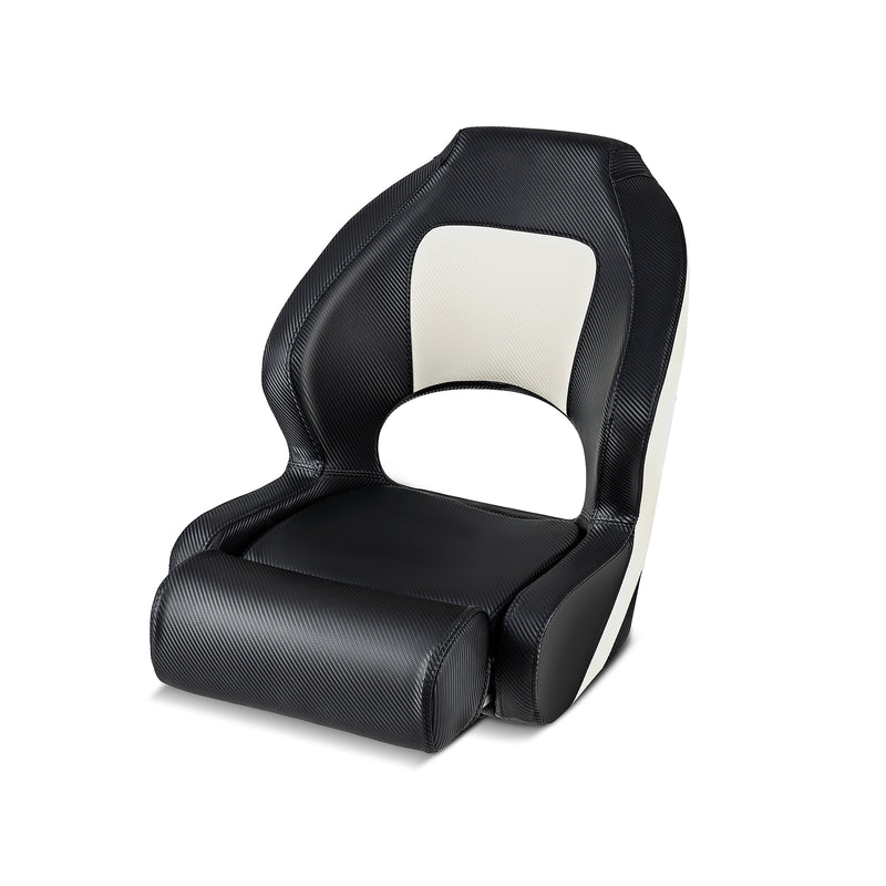 *Captain Bucket Seat with Waterproof PVC Leather for Sightseeing Boat - Black