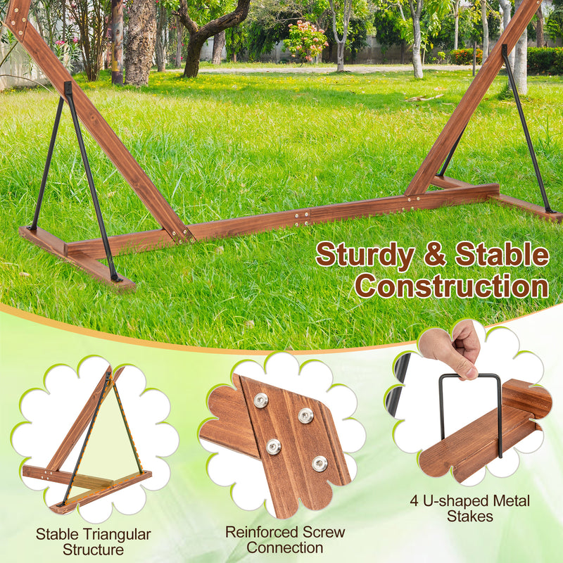 Wooden Wedding Arch Solid Wood Arbor Backdrop Stand for Wedding Ceremony-Heptagon