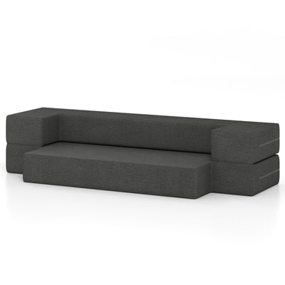 8 Inch Convertible Folding Sofa Bed with Washable Cover-Twin Size