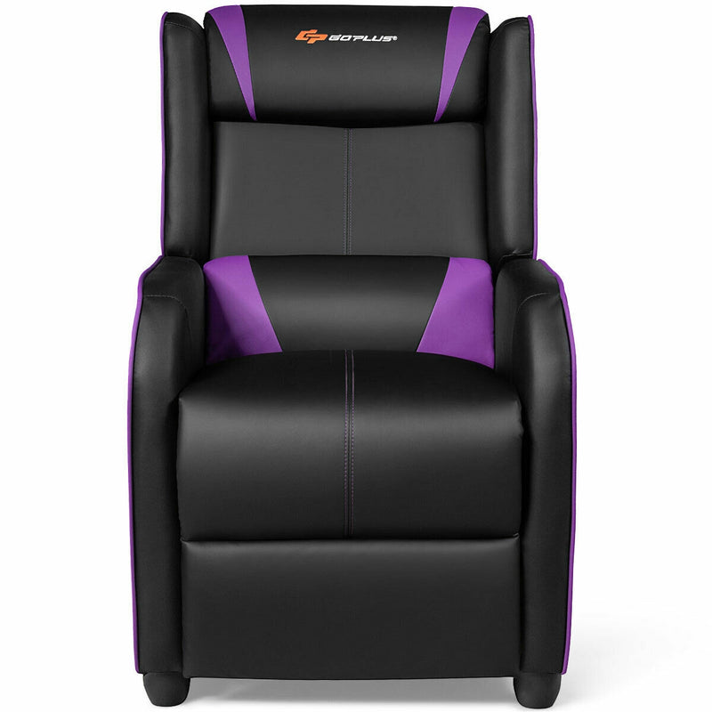 Home Massage Gaming Recliner Chair - Purple