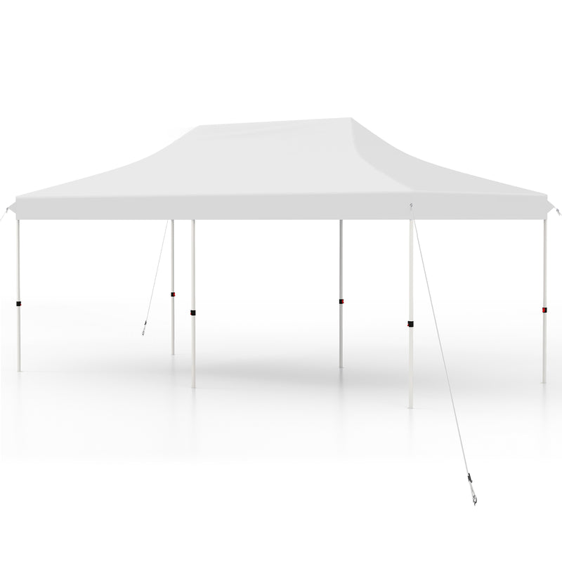 10 x 20 FT Pop-up Canopy Tent with Carrying Bag-White