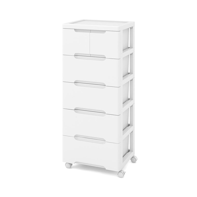 *Rolling Storage Cabinet with Universal Wheels and 5/6/7 Drawers - 6-Drawer