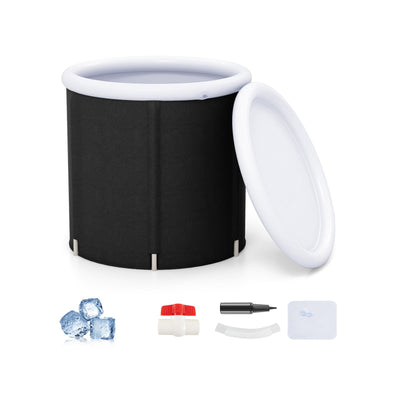 66 Gal Outdoor Ice Plunge Tub with Lid at Home