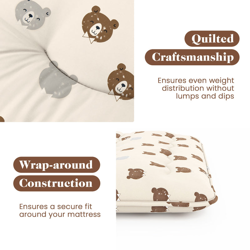 *Futon Mattress with Washable Cover and Carry Bag - Multicolor - Full Size
