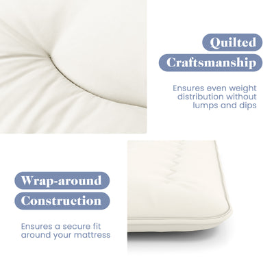 *Futon Mattress with Washable Cover and Carry Bag - Beige - Full Size