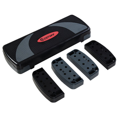 backordered - *32 Inch Adjustable Fitness Aerobic Step with Riser