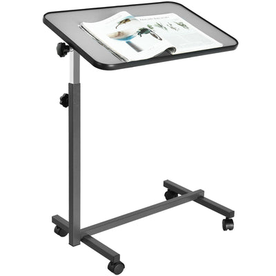 Overbed Rolling Table Food Tray-Gray