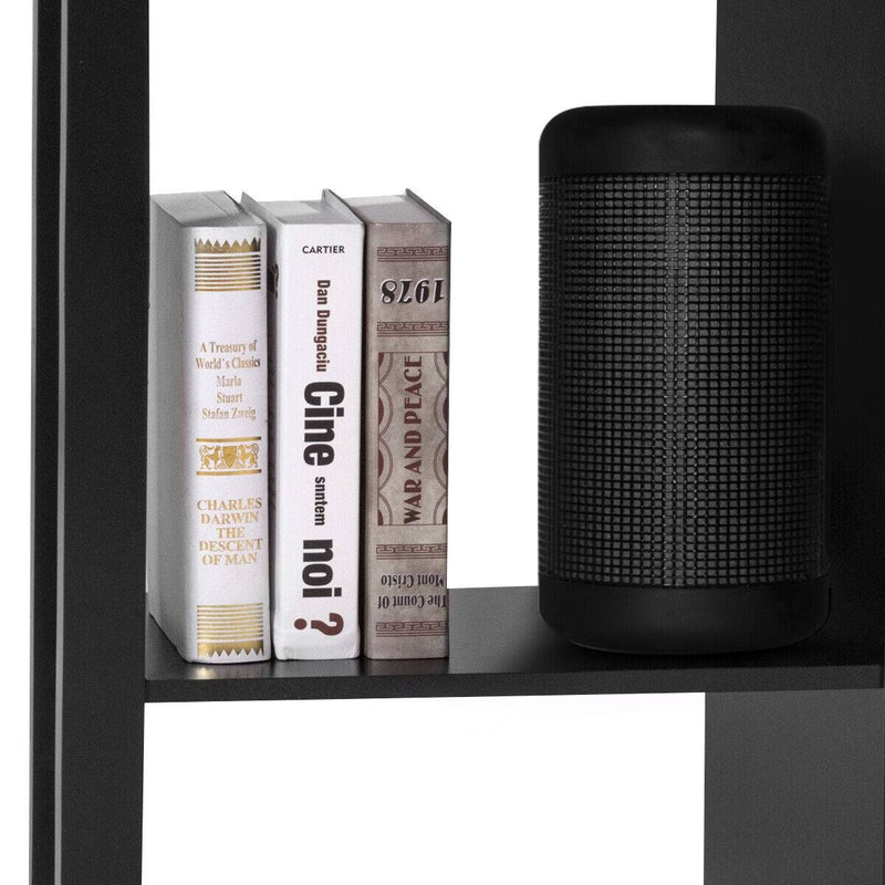 Wooden Study Computer Corner Desk with Drawer-Black