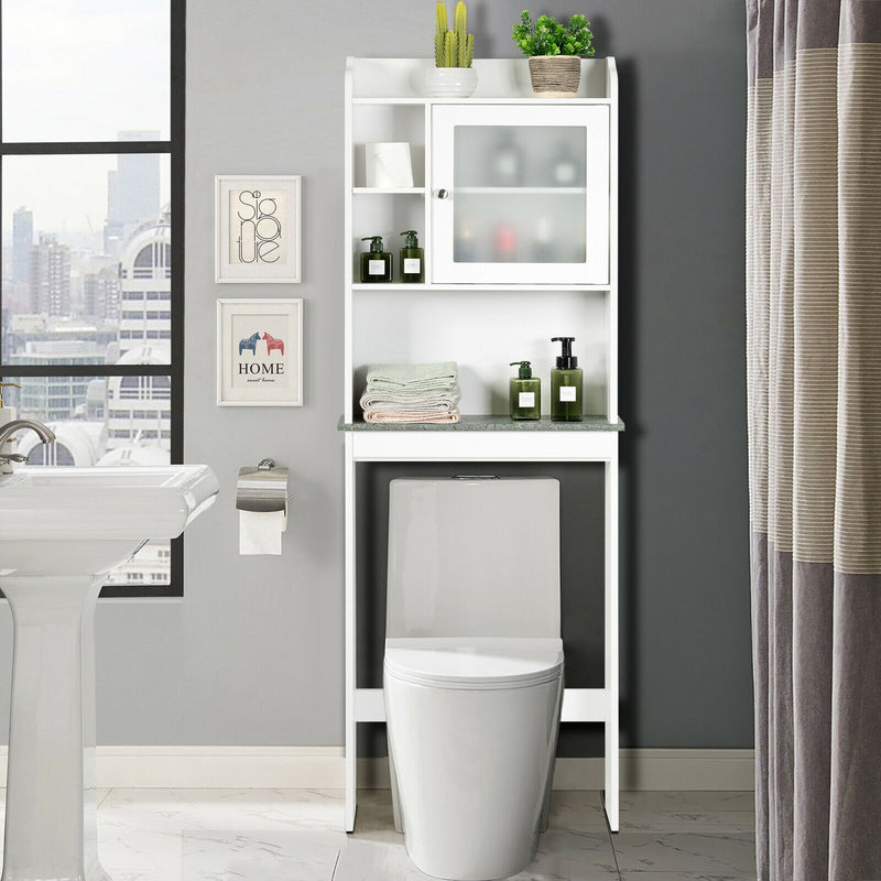Space Saver White Over-the-Toilet Cabinet
