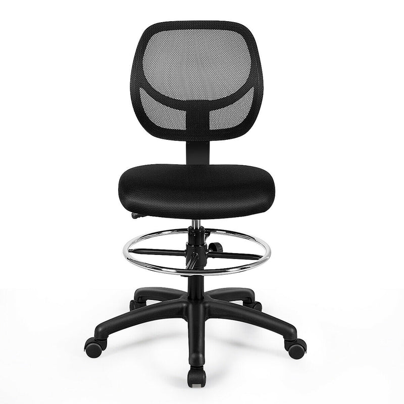 *Adjustable Height Mid Back Mesh Drafting Office Chair