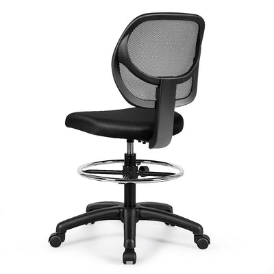 *Adjustable Height Mid Back Mesh Drafting Office Chair