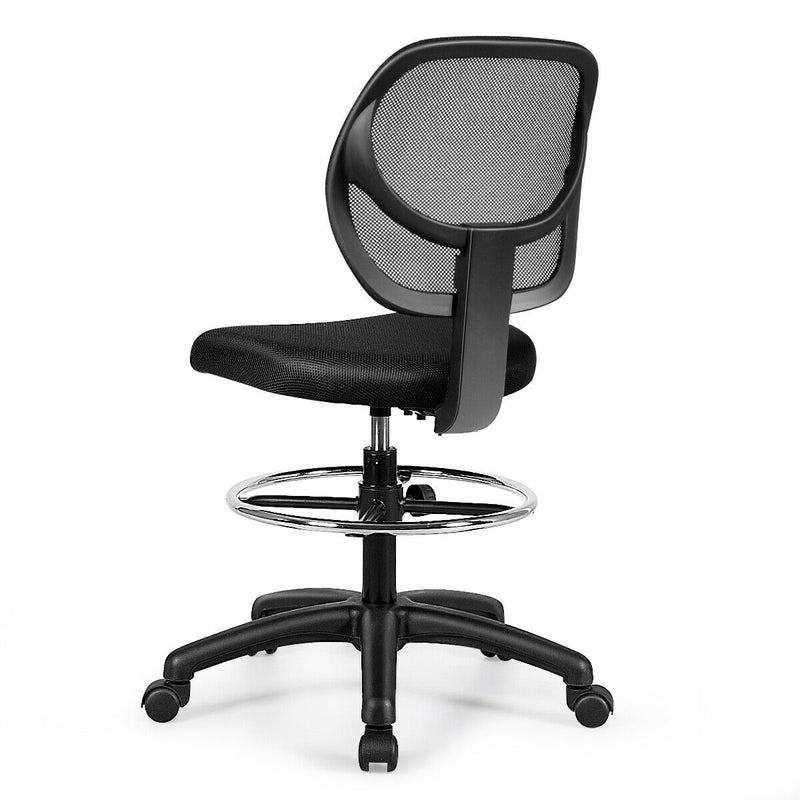 *Adjustable Height Mid Back Mesh Drafting Office Chair