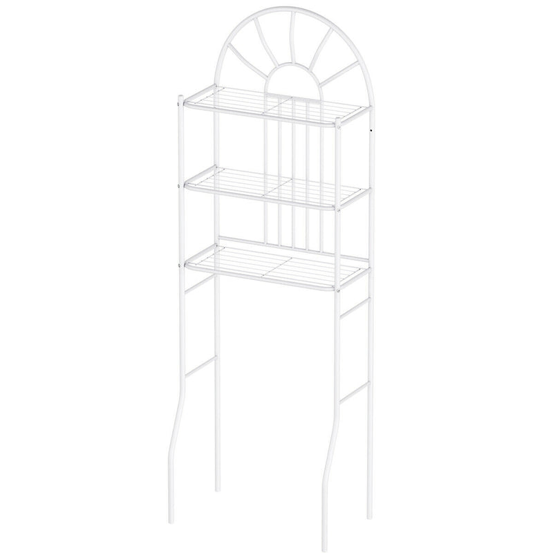 3-Tier Bathroom Rack Over-the-Toilet Storage Rack with 3 Shelves