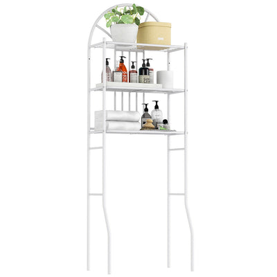3-Tier Bathroom Rack Over-the-Toilet Storage Rack with 3 Shelves