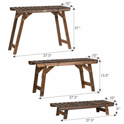 3 Tier Step Design Plant Shelf Rack