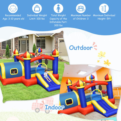Inflatable Castle Kids Bounce House with Slide Jumping