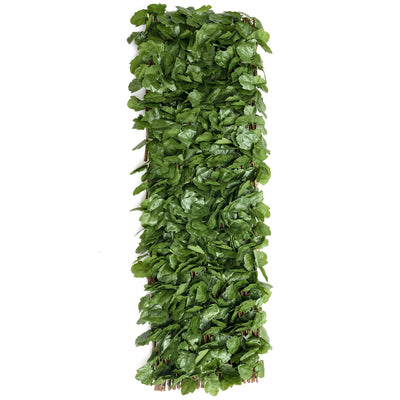 3 Pieces Retractable Artificial Leaf Faux Ivy Privacy Fence Screen Expandable