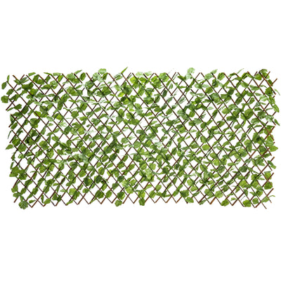 3 Pieces Retractable Artificial Leaf Faux Ivy Privacy Fence Screen Expandable