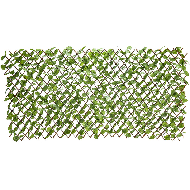 3 Pieces Retractable Artificial Leaf Faux Ivy Privacy Fence Screen Expandable