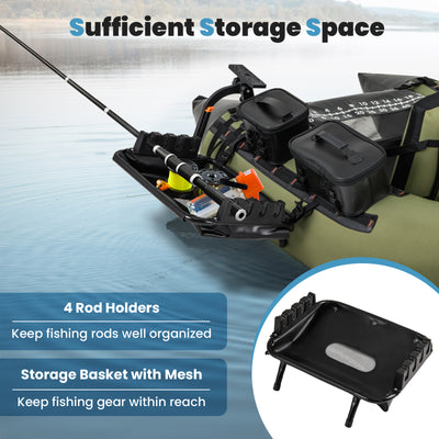 *360° Rotatable Fishing Boat Accessory Set of 2 with Mount Bracket