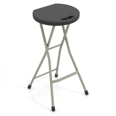28 Inch Portable Folding Stools with 330lbs Limited Sturdy Frame
