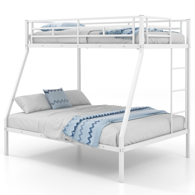 *Space-saving Metal Slatted Bed Frame for Teens and Adults Noise-free No Box Spring Needed - White
