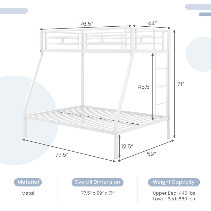 *Space-saving Metal Slatted Bed Frame for Teens and Adults Noise-free No Box Spring Needed - White