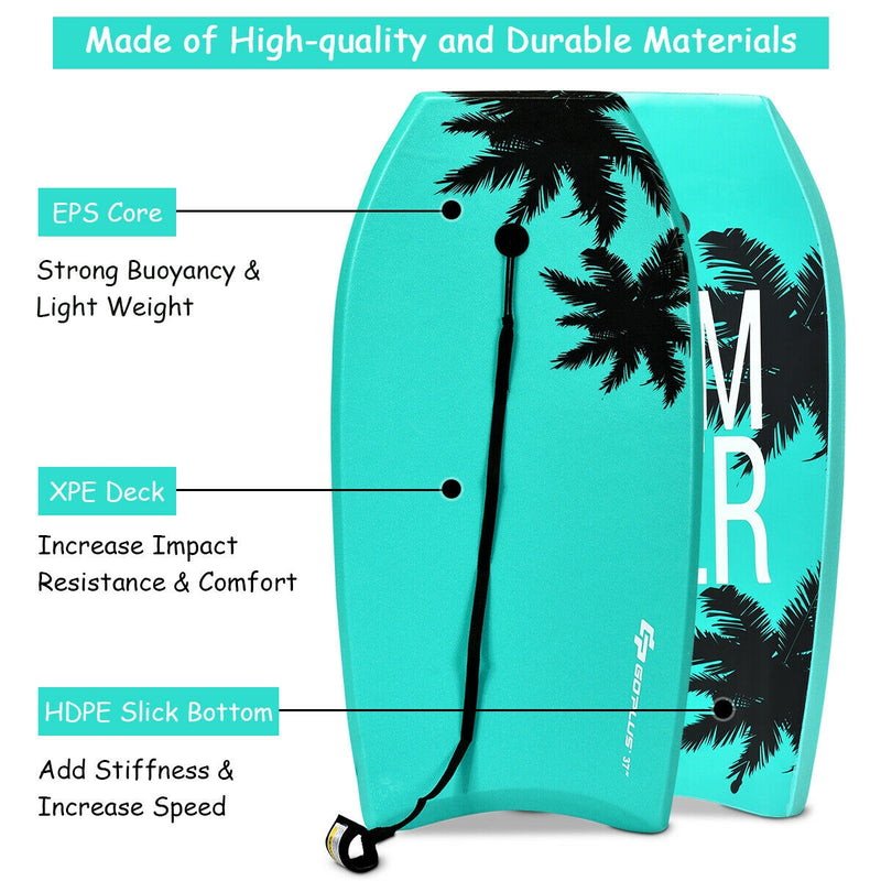 *33 Inch/37 Inch/41 Inch Lightweight Super Surfing Bodyboard - S
