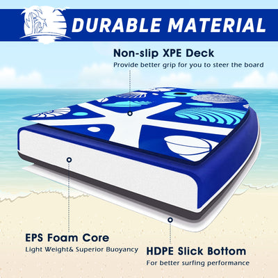 *41 Inch Lightweight Super Portable Surfing Bodyboard - L