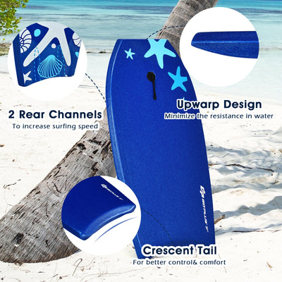 *41 Inch Lightweight Super Portable Surfing Bodyboard - L