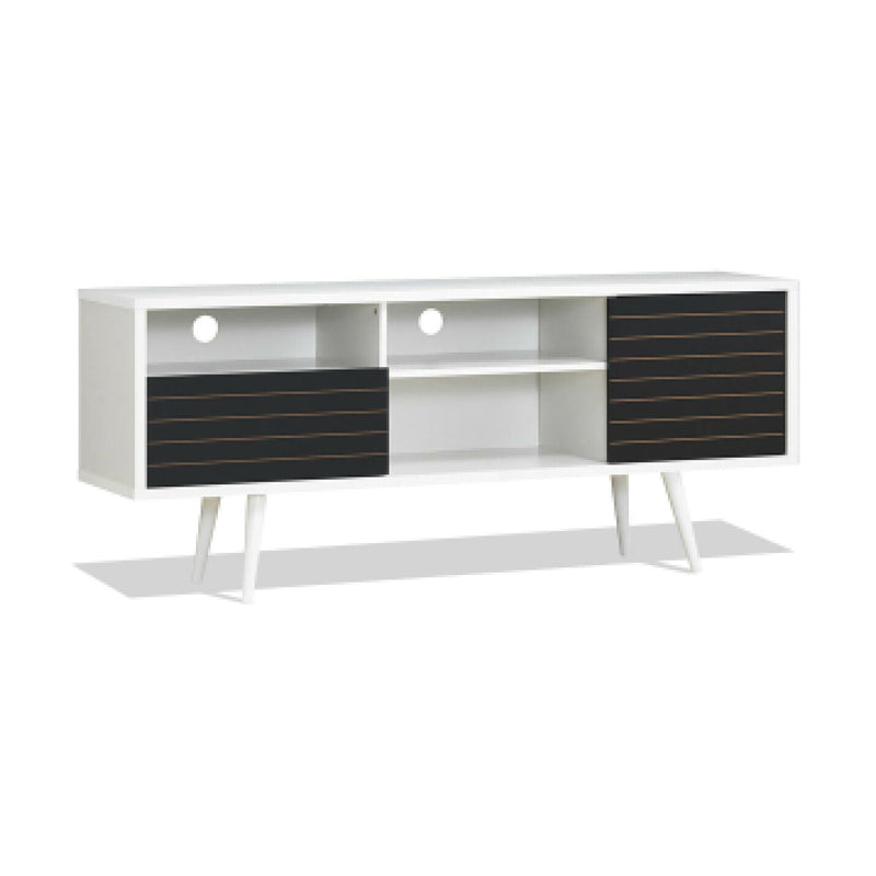Mid-Century Modern TV Stand with Storage Shelves for TVs up to 65 Inch