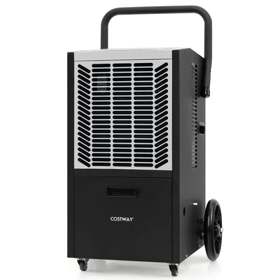 backordered- 163 Pints Commercial Dehumidifier Crawl Space Dehumidifier with Pump and Drain Hose-White