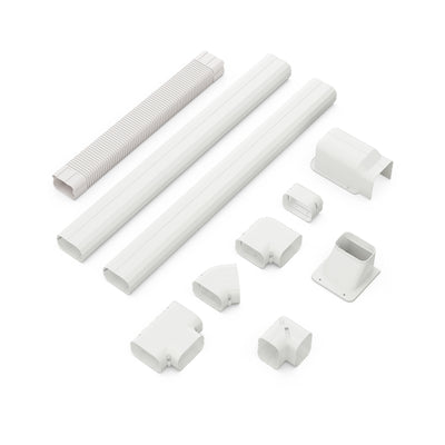 4 Inches W Mini Decorative PVC Slim Line Cover Kit