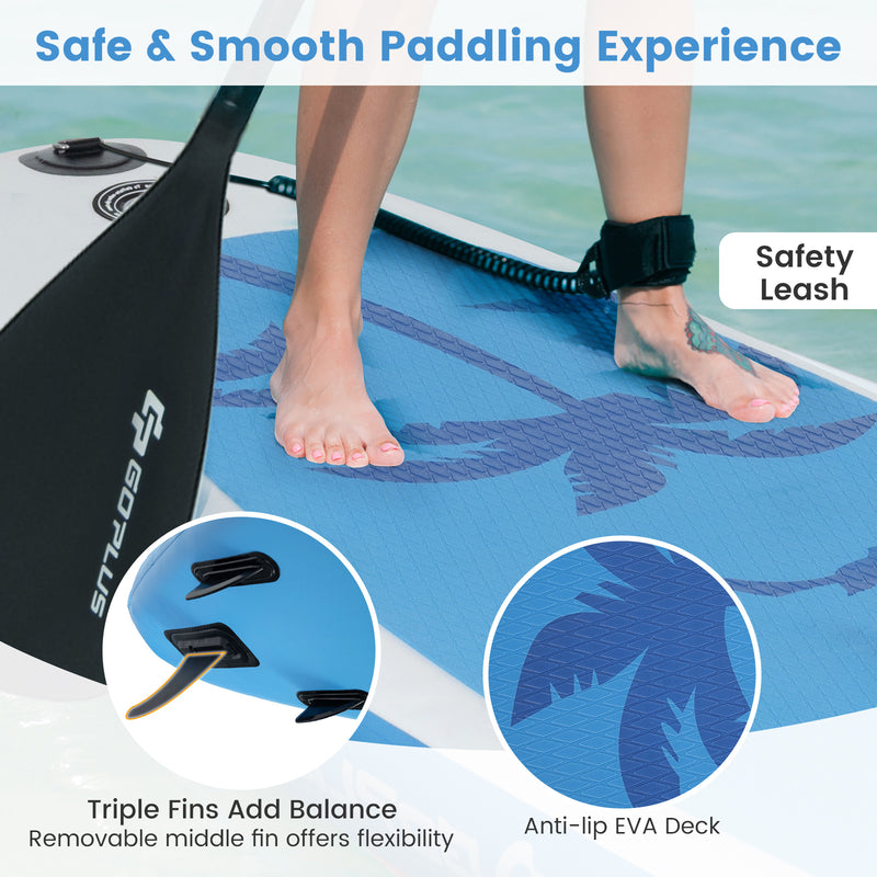 *Inflatable Stand Up Paddle Board with Premium SUP Accessories - L