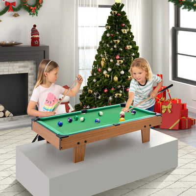 *4-in-1 Combo Game Table Set Foosball Table with Billiards and Hockey