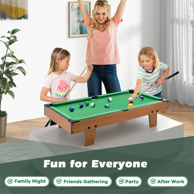 *4-in-1 Combo Game Table Set Foosball Table with Billiards and Hockey