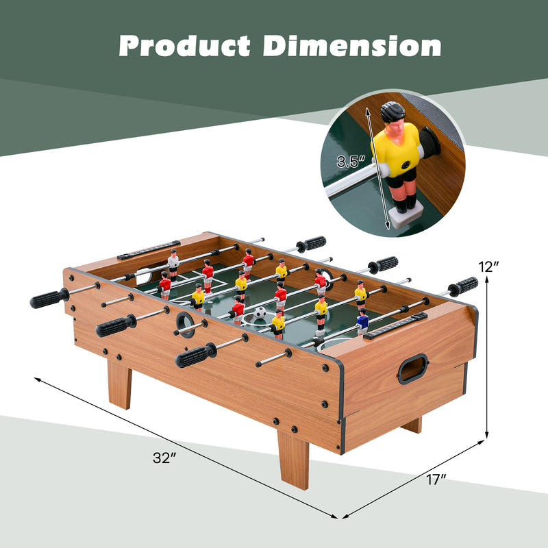 *4-in-1 Combo Game Table Set Foosball Table with Billiards and Hockey