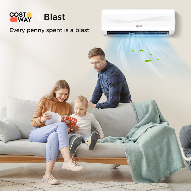 Blast 12000 BTU 17 SEER2 208-230V Ductless Mini Split Air Conditioner and Heater